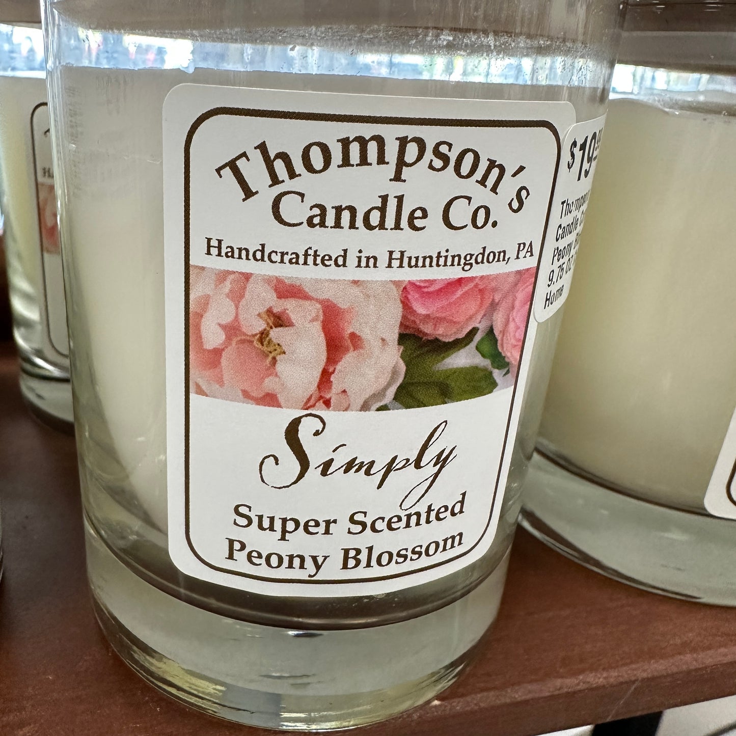 Thompson Candle Company Peony Blossom 9.75 OZ Cozy Home