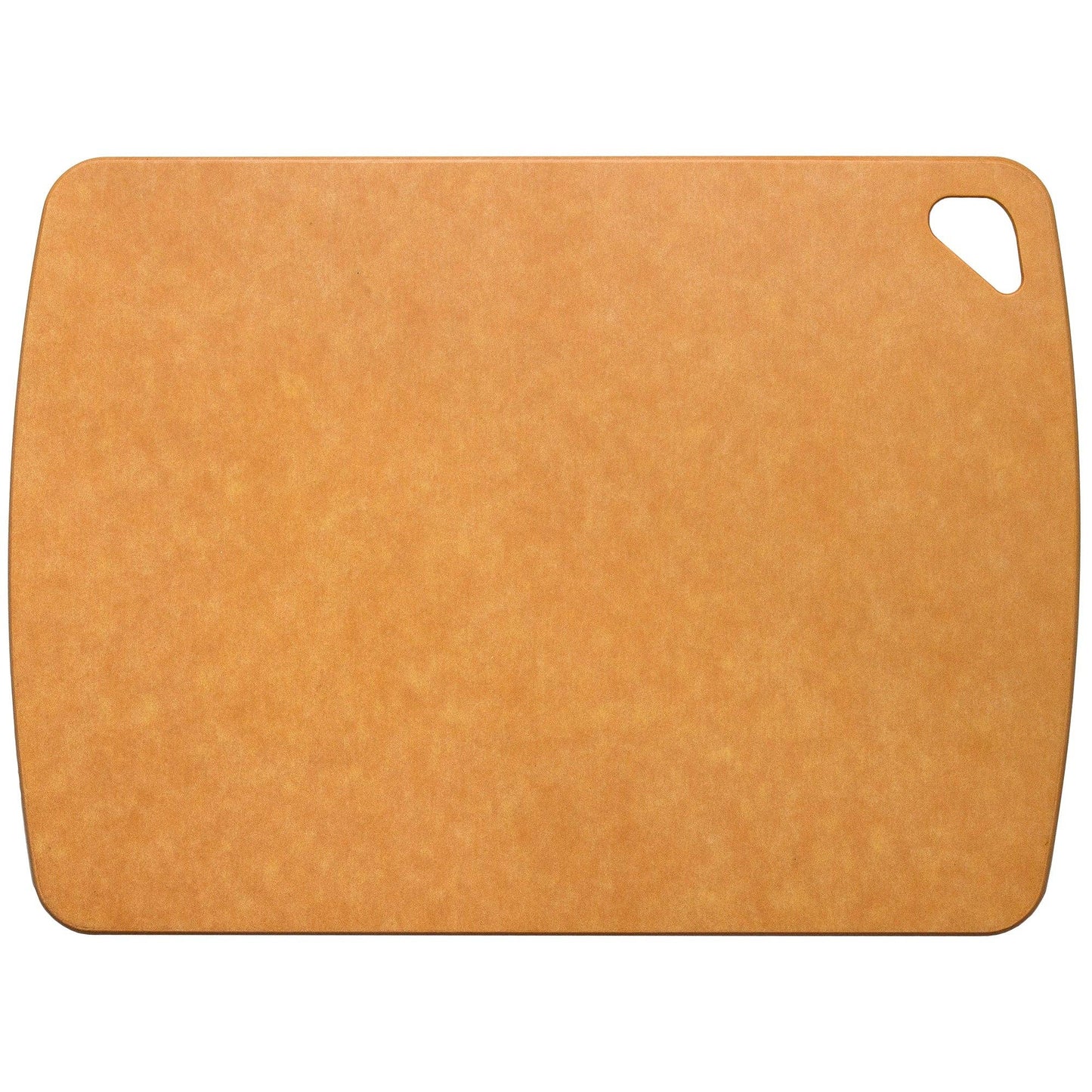 Bamboo vellum cutting board on a white background