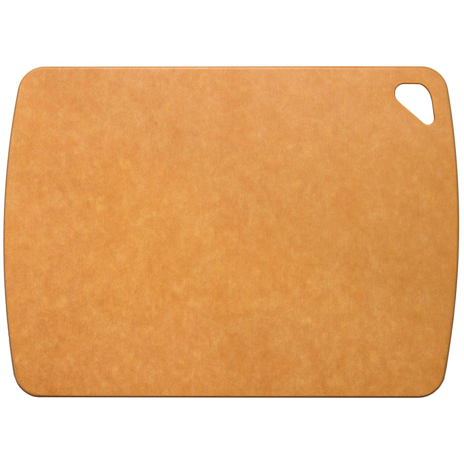 Bamboo vellum cutting board on a white background