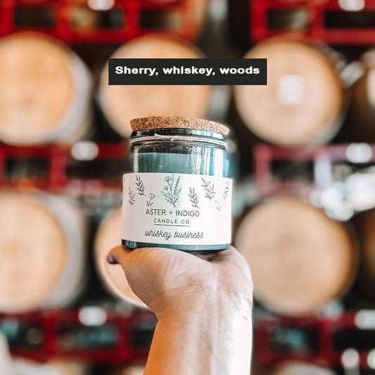 Aster Indigo Whiskey Business Candle