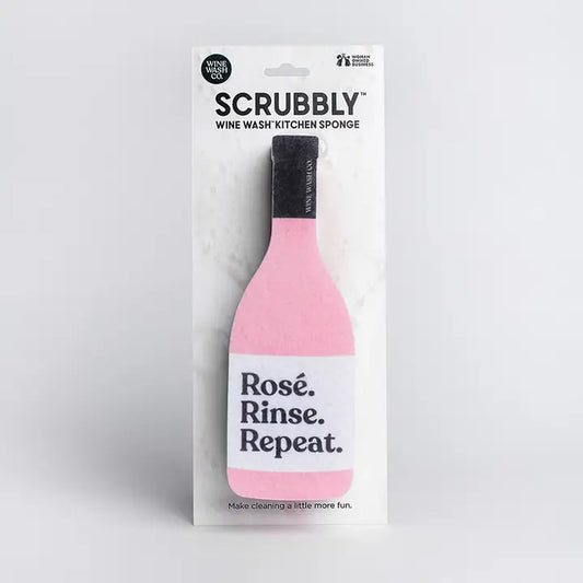 Scrubbly Kitchen Sponge - Rose Repeat