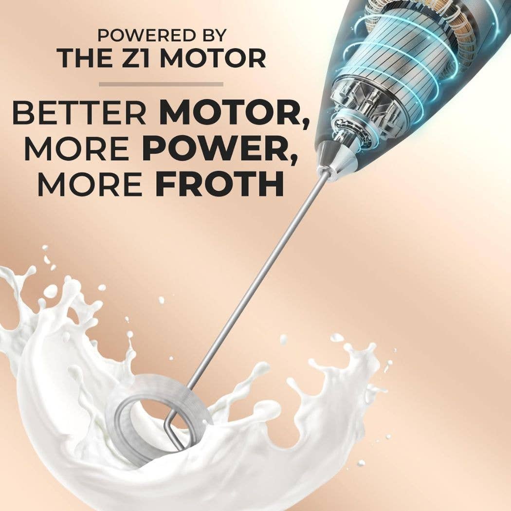 More powerful motor for milk frother
