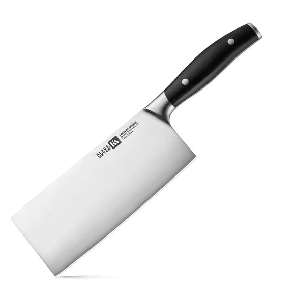 Arcelor Cleaver Knife with a black handle on a white background