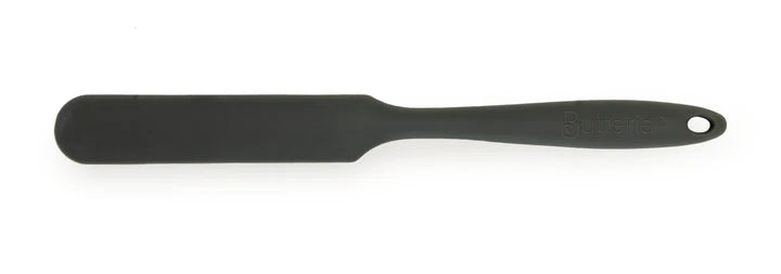 Gray spatula on a white background