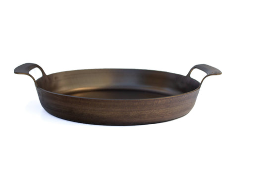 Cast-A-Way Carbon Pioneer  frying pan with handles on a white background