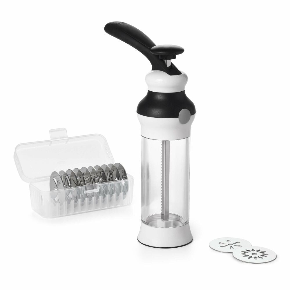 OXO Cookie Press with storage case and discs