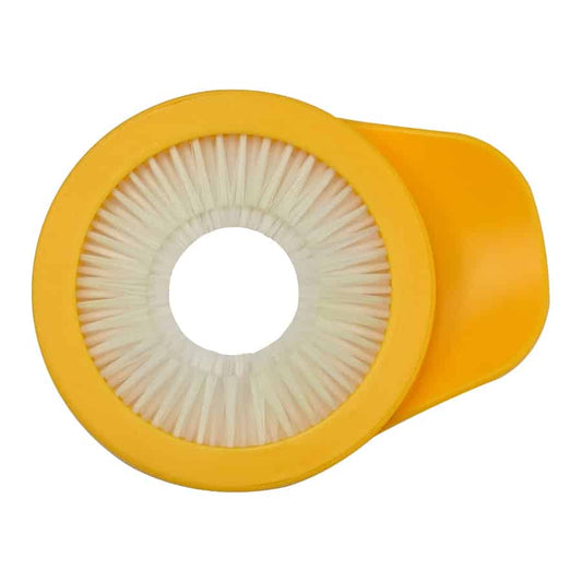 Yellow brush for de-silking corn