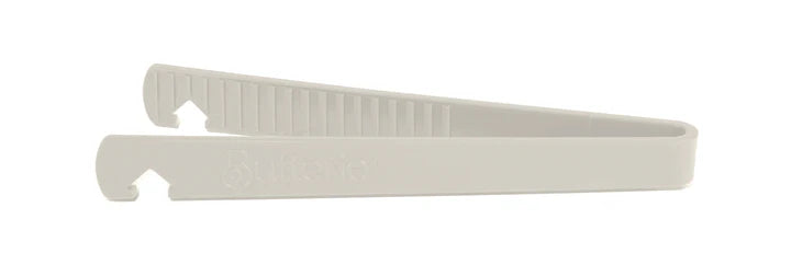 White toaster tong on a white background
