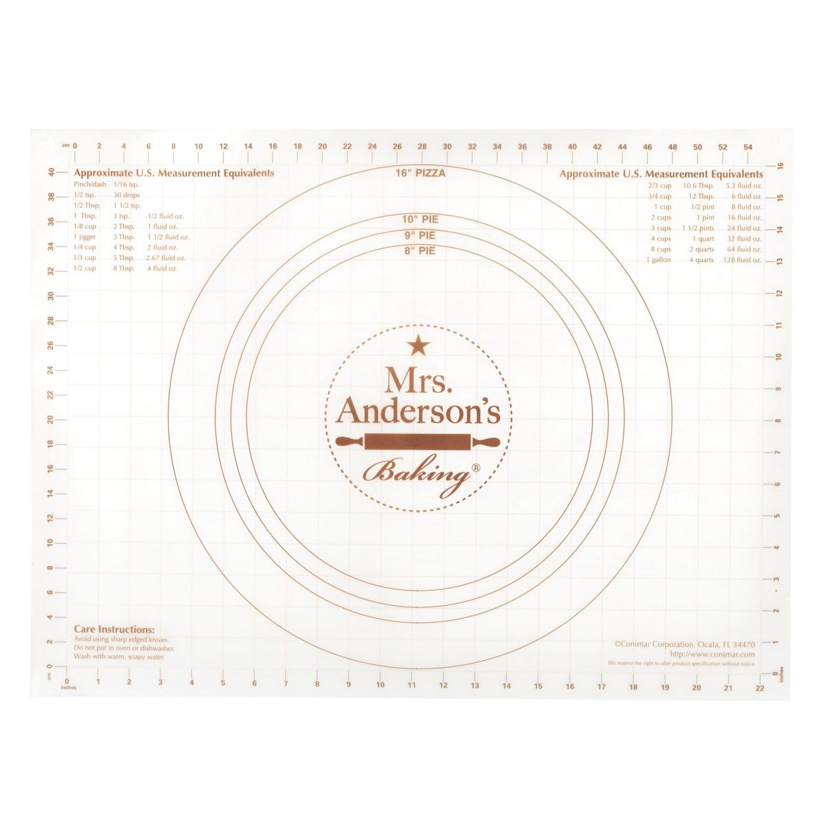 Mrs. Anderson's Baking Non-Slip Pastry Rolling Mat