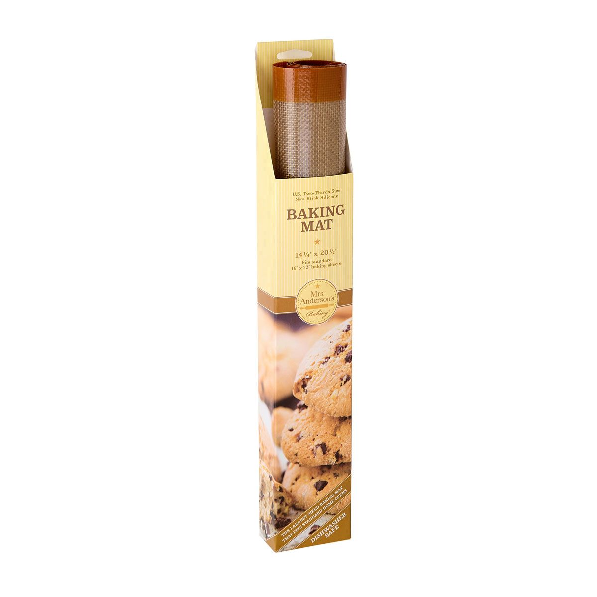 Baking mat packaging with a white background