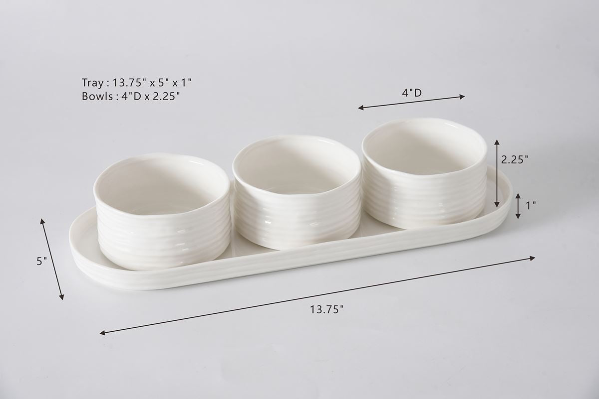 Pampa Bay Le Blanc 4 PC Entertaining Set
