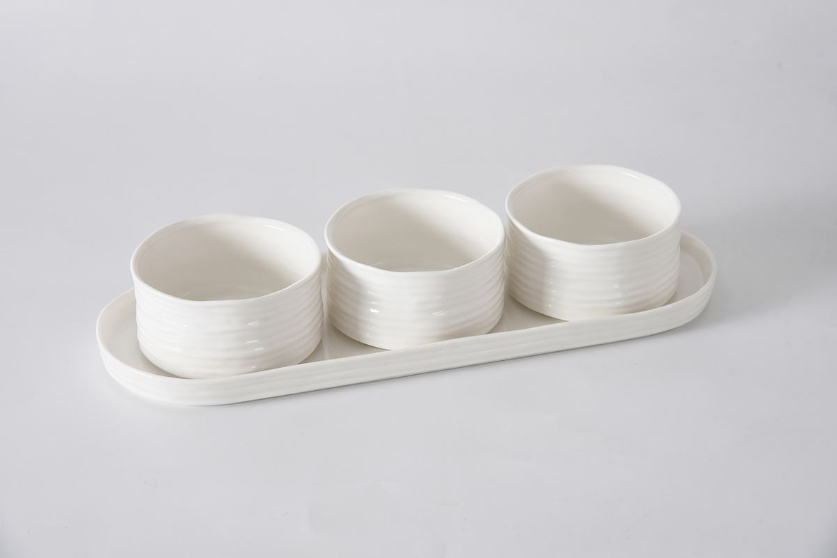 Pampa Bay Le Blanc 4 PC Entertaining Set