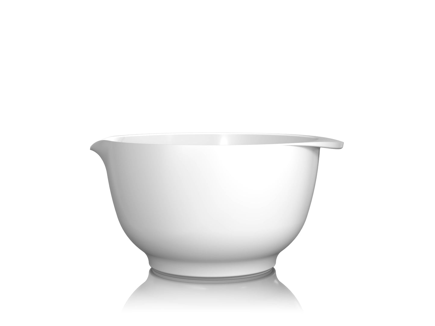 Rosti Margrehthe 3L white mixing bowl on a white background
